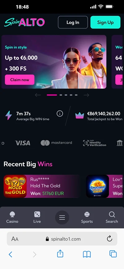 Spinalto app
