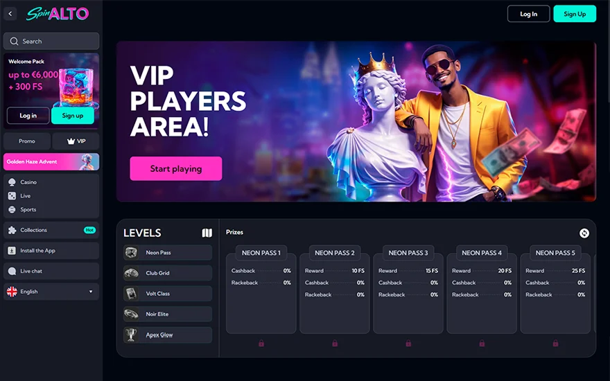 Spinalto VIP programma